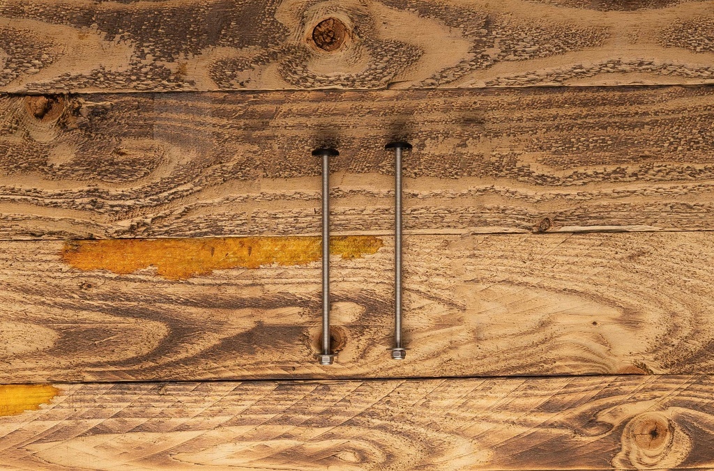 6&quot; Bolt pair with washers and nut