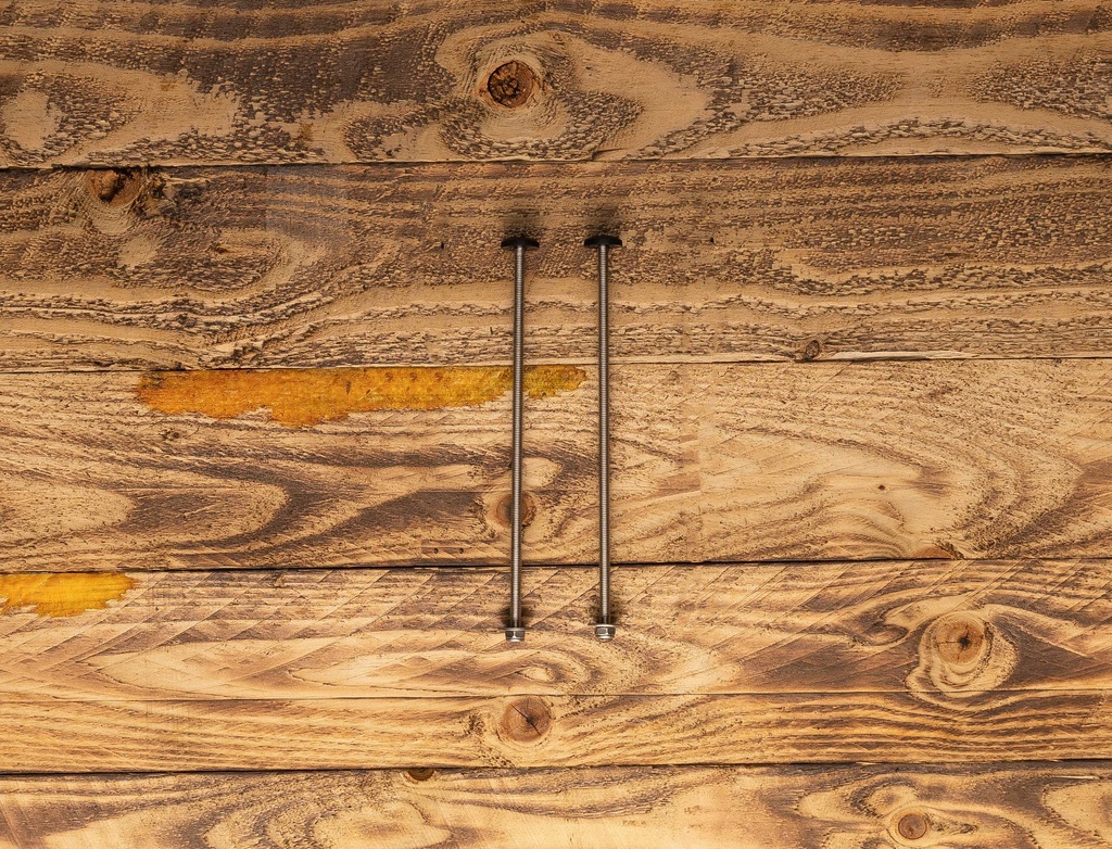 8&quot; Bolt pair with washers and nut